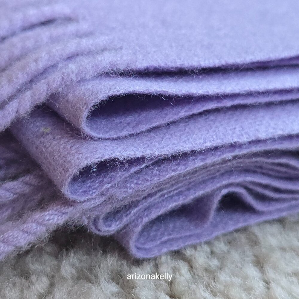 Sky Cashmere Lavender Fringed Scarf - Picture 12 of 13